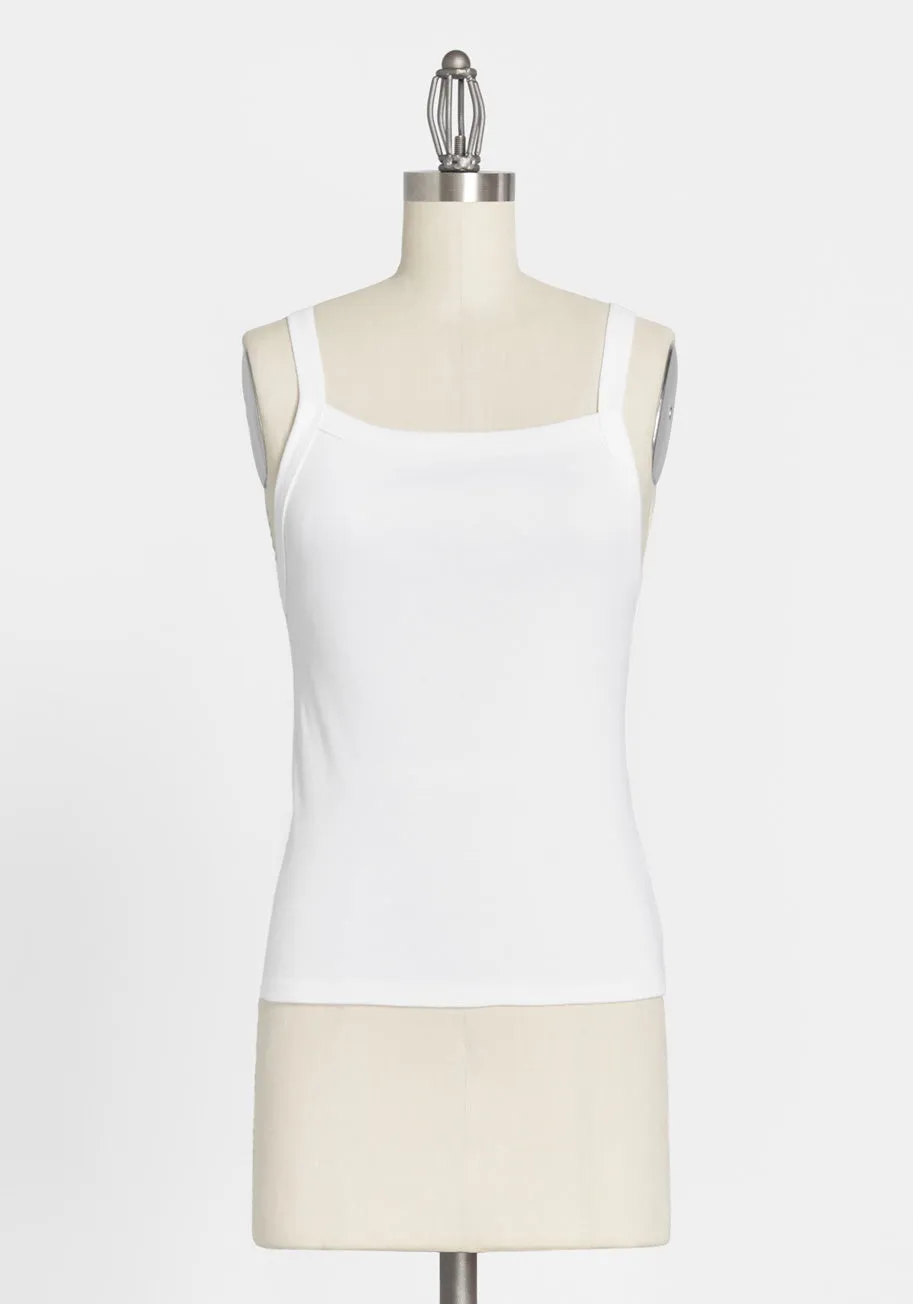 Bring Home the Basic Cotton Tank Top sold by Modcloth