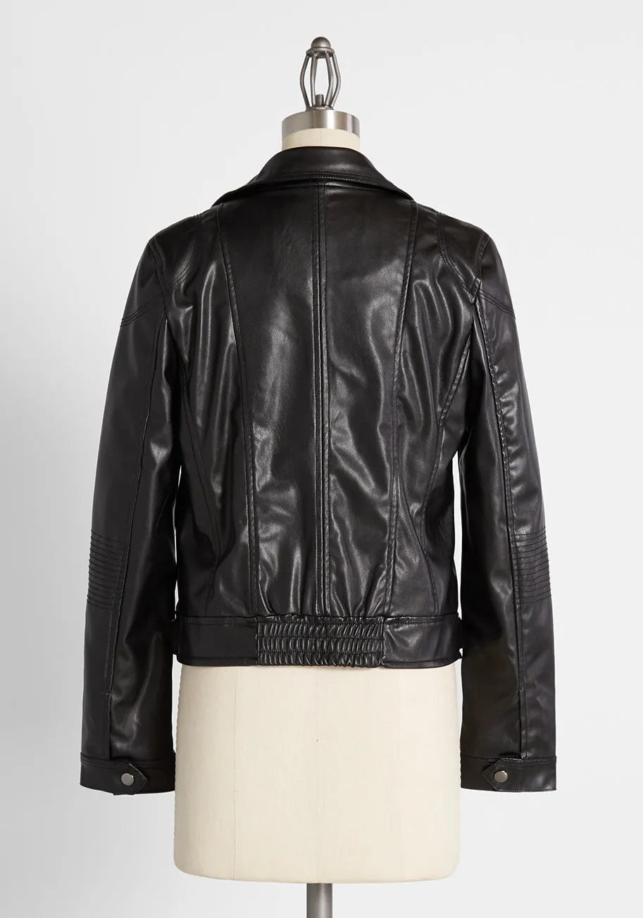 Ready For The Ride Vegan Leather Moto Jacket sold by Modcloth product image thumbnail 2