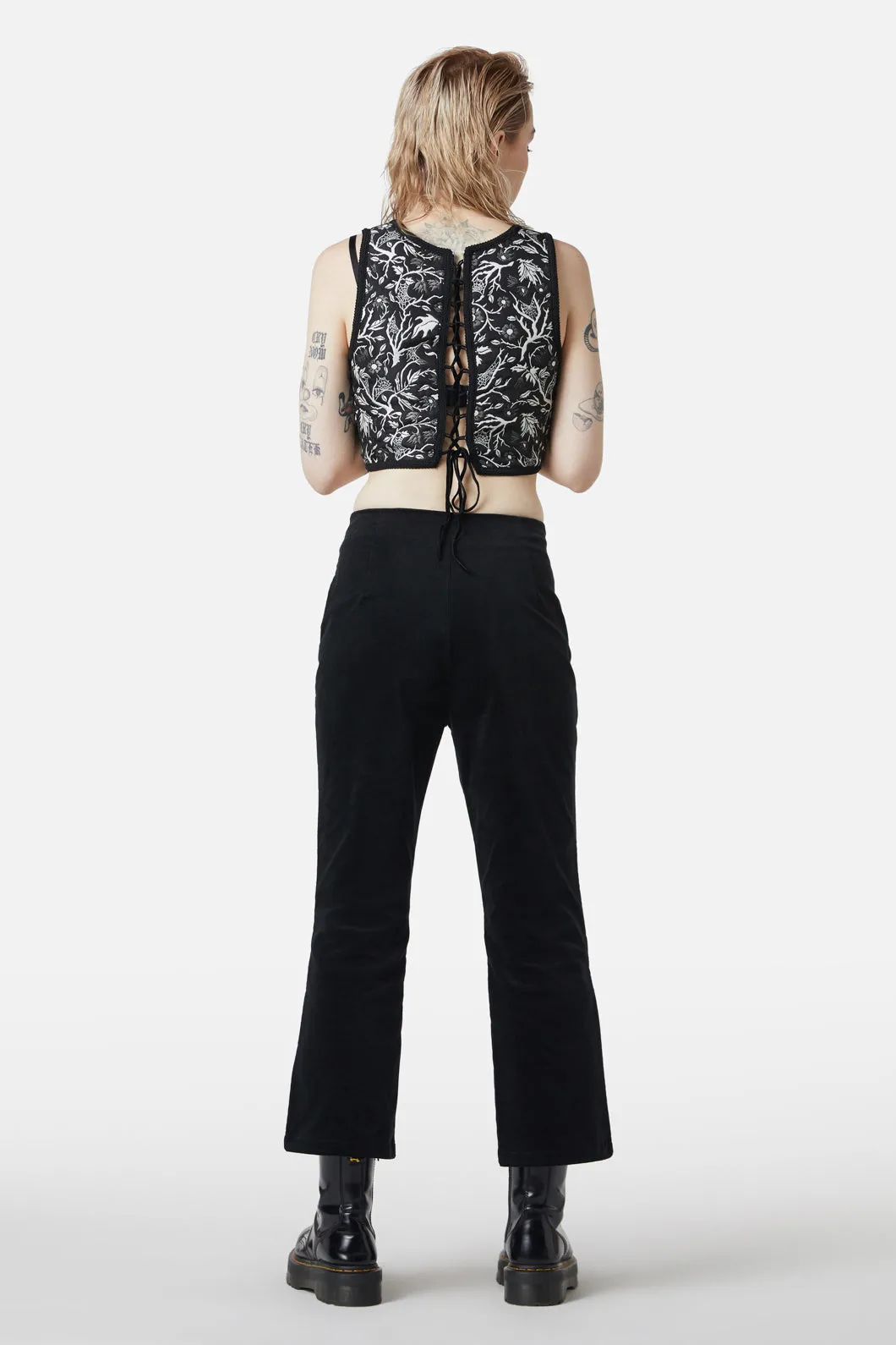 At The Alter Velvet Kick Flares sold by Modcloth product image thumbnail 5