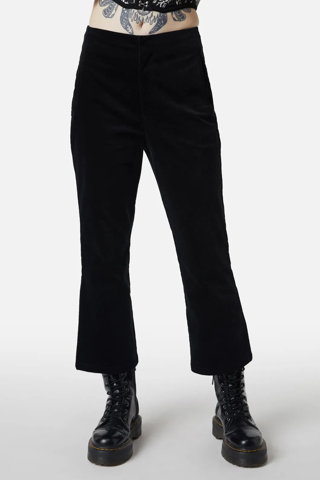 At The Alter Velvet Kick Flares sold by Modcloth product image thumbnail 2