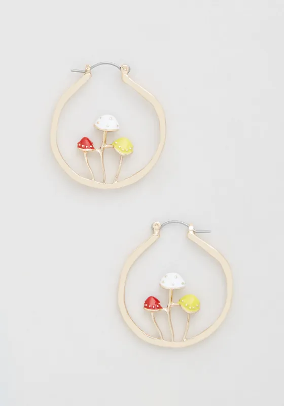 Sweet Sprouts Hoop Earrings sold by Modcloth