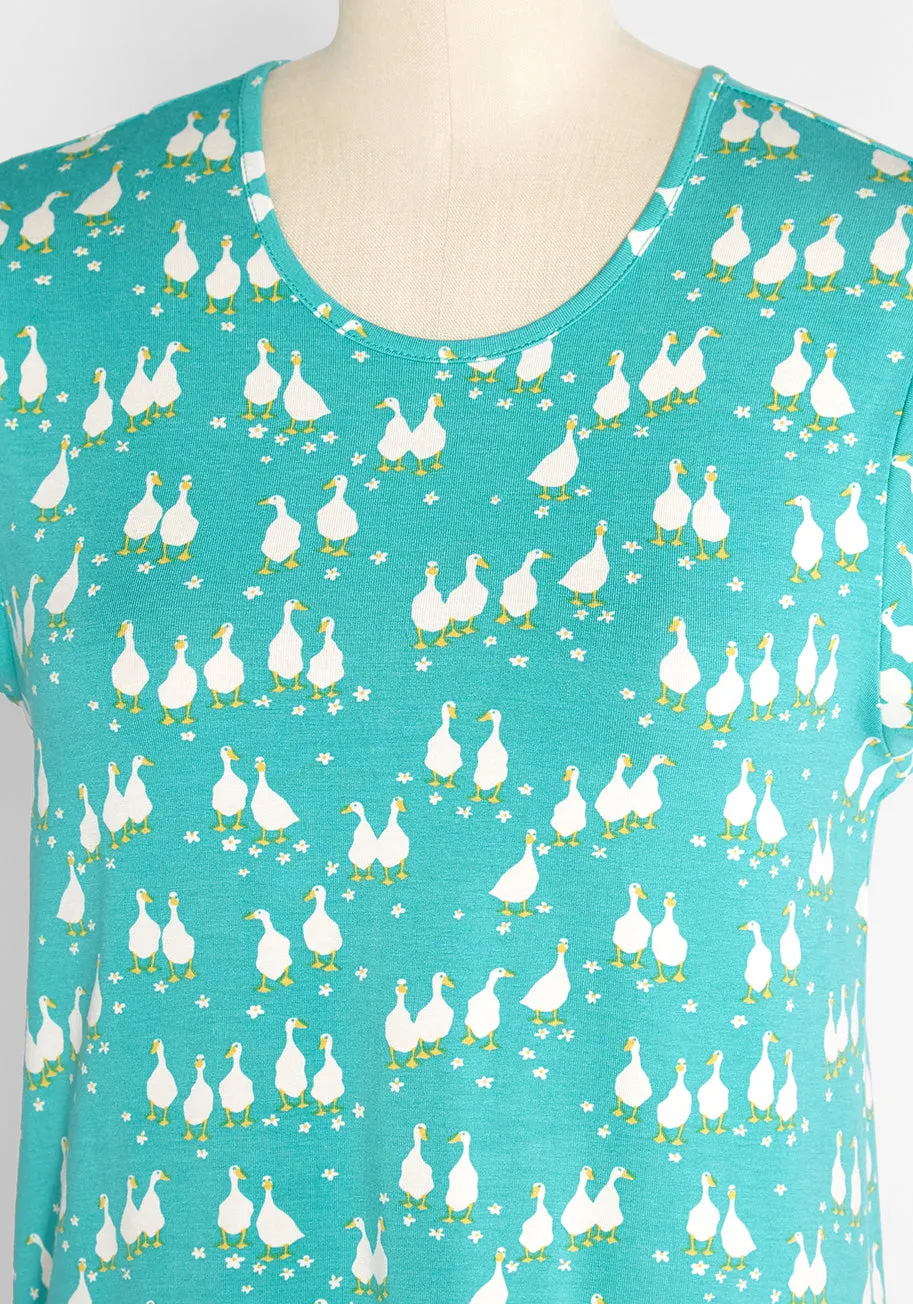 Geese, Love, and Happiness Top sold by Modcloth product image thumbnail 3