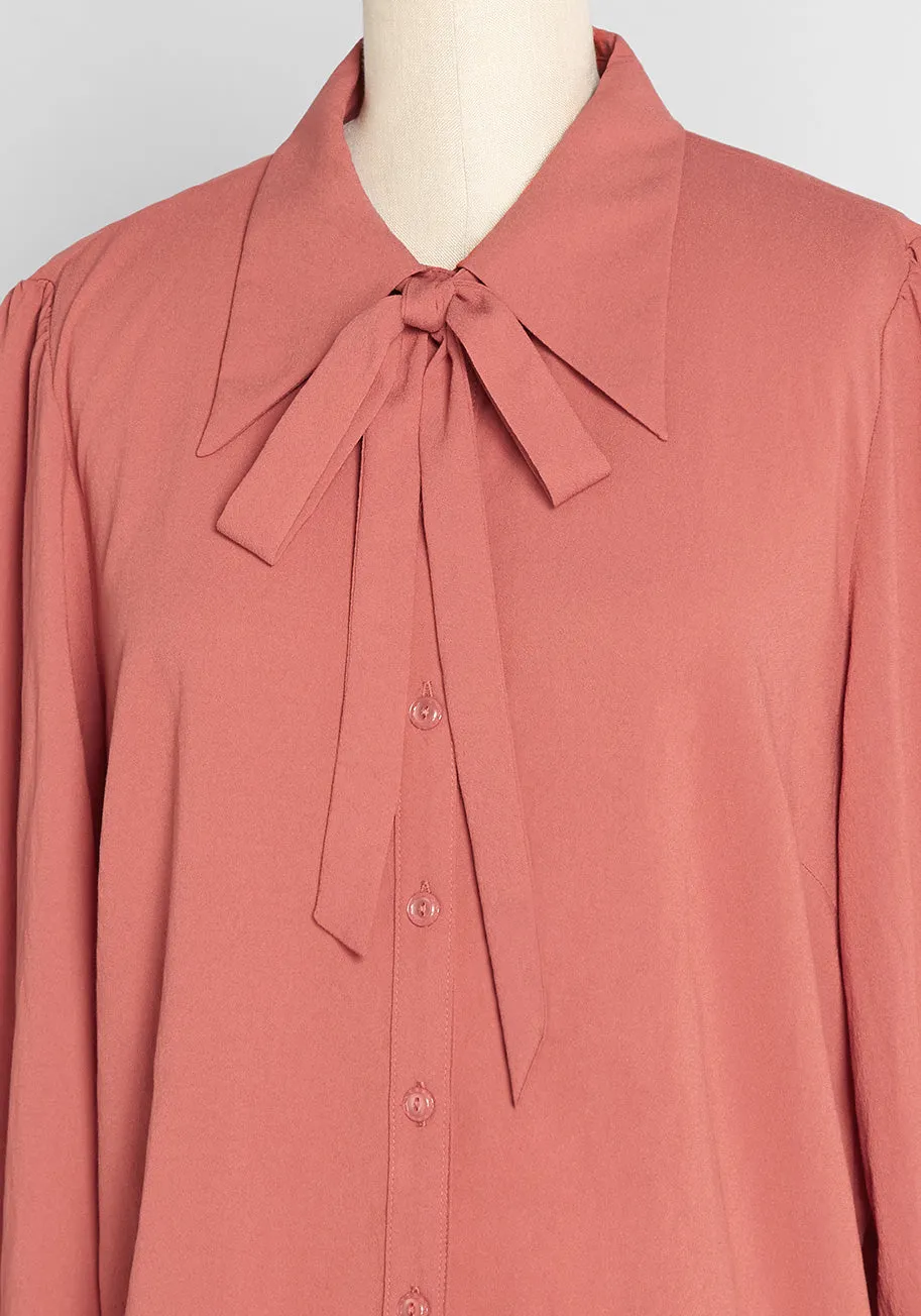 Progress and Poise Tie-Neck Blouse sold by Modcloth product image thumbnail 3