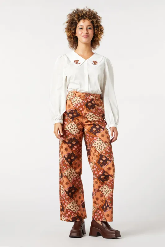 Patchwork Flower Jean sold by Modcloth