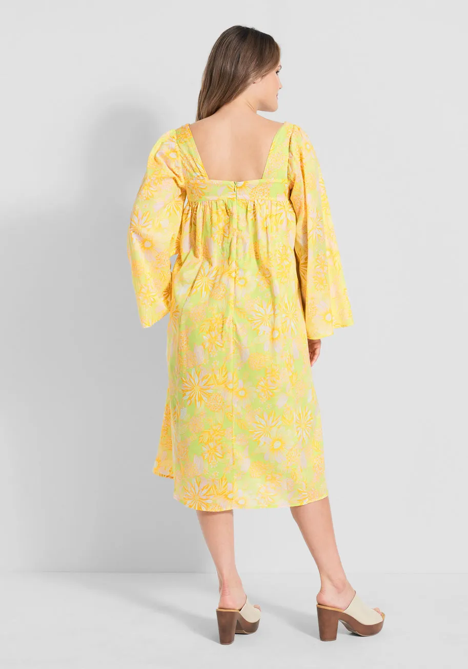 You Say Goodbye, I Say Yellow Midi Dress sold by Modcloth product image thumbnail 2