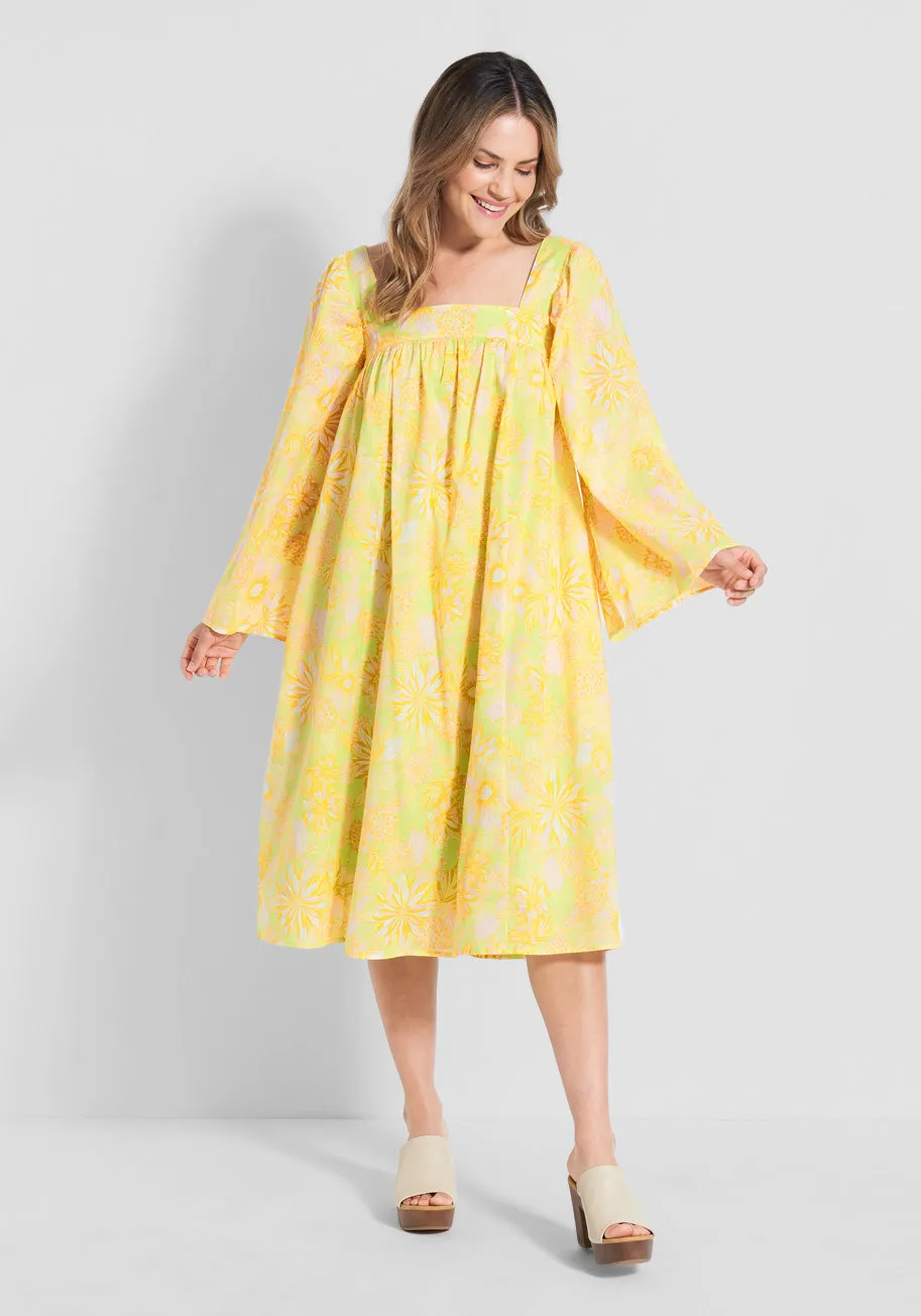 You Say Goodbye, I Say Yellow Midi Dress sold by Modcloth product image thumbnail 3