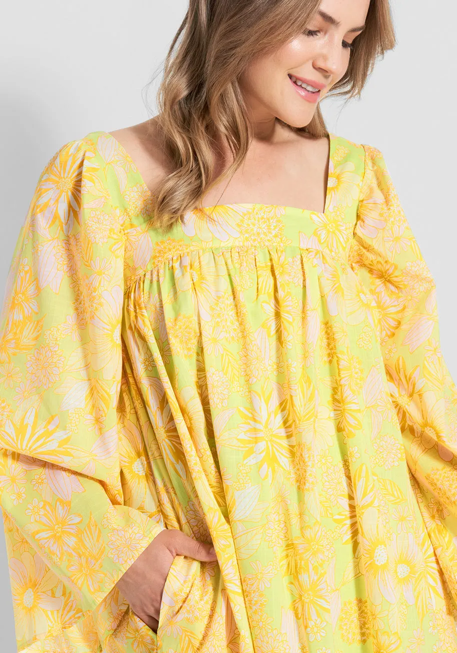 You Say Goodbye, I Say Yellow Midi Dress sold by Modcloth product image thumbnail 4