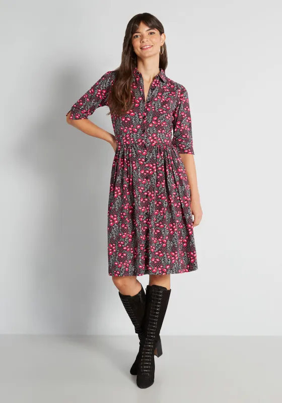 Flowerbeds Forever Midi Dress sold by Modcloth