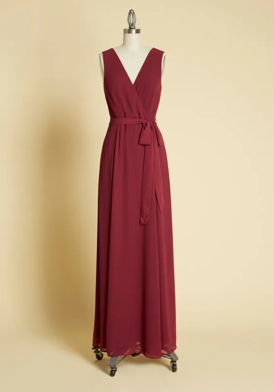 Effortless Elegance Faux-Wrap Dress sold by Modcloth