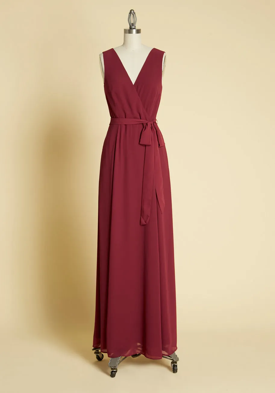 Effortless Elegance Faux-Wrap Dress sold by Modcloth