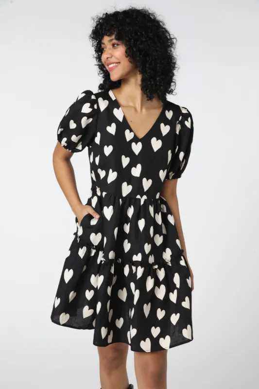 Love Hearts Mini Dress sold by Modcloth