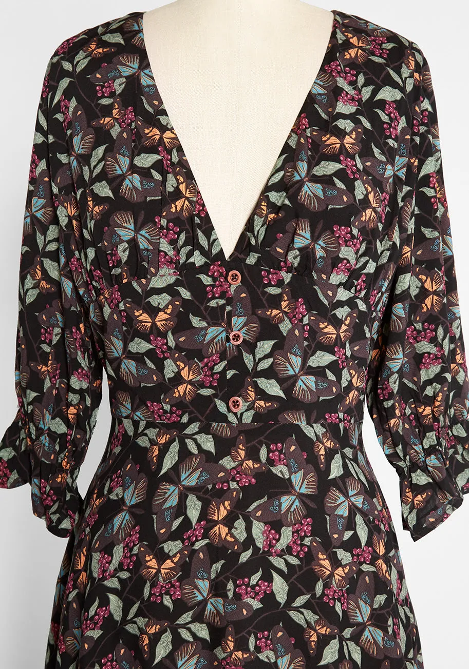 Whimsy Woodland Wonders Midi Dress sold by Modcloth product image thumbnail 3