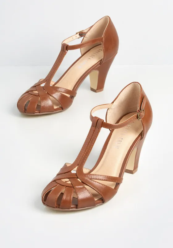 Never Felt So Svelte T-Strap Heel sold by Modcloth
