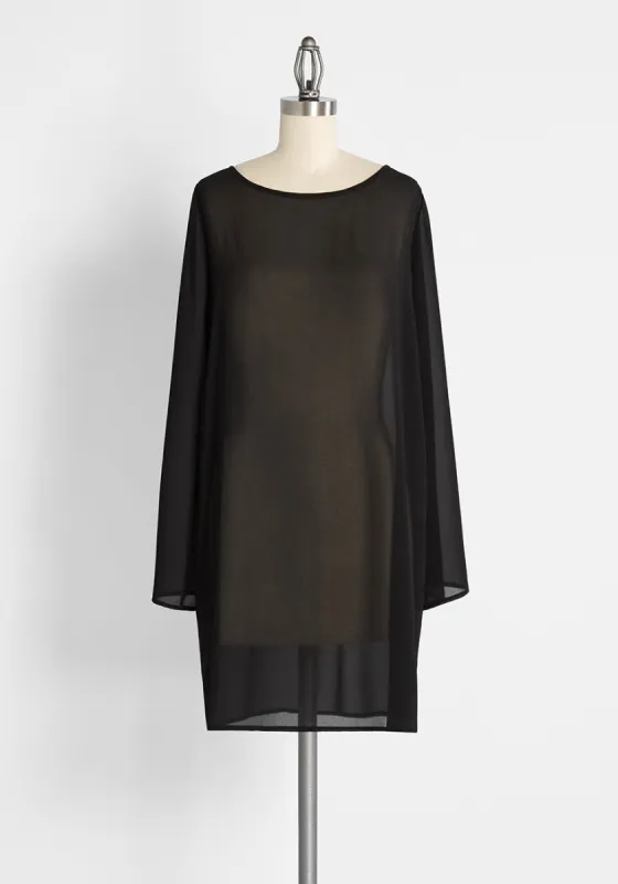 Sleek to Shorefront Swimsuit Cover-Up Shift Dress sold by Modcloth