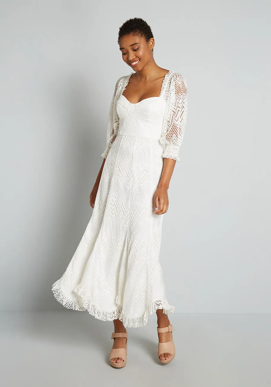 You Are a Vision Crochet Maxi Dress sold by Modcloth product image thumbnail 3