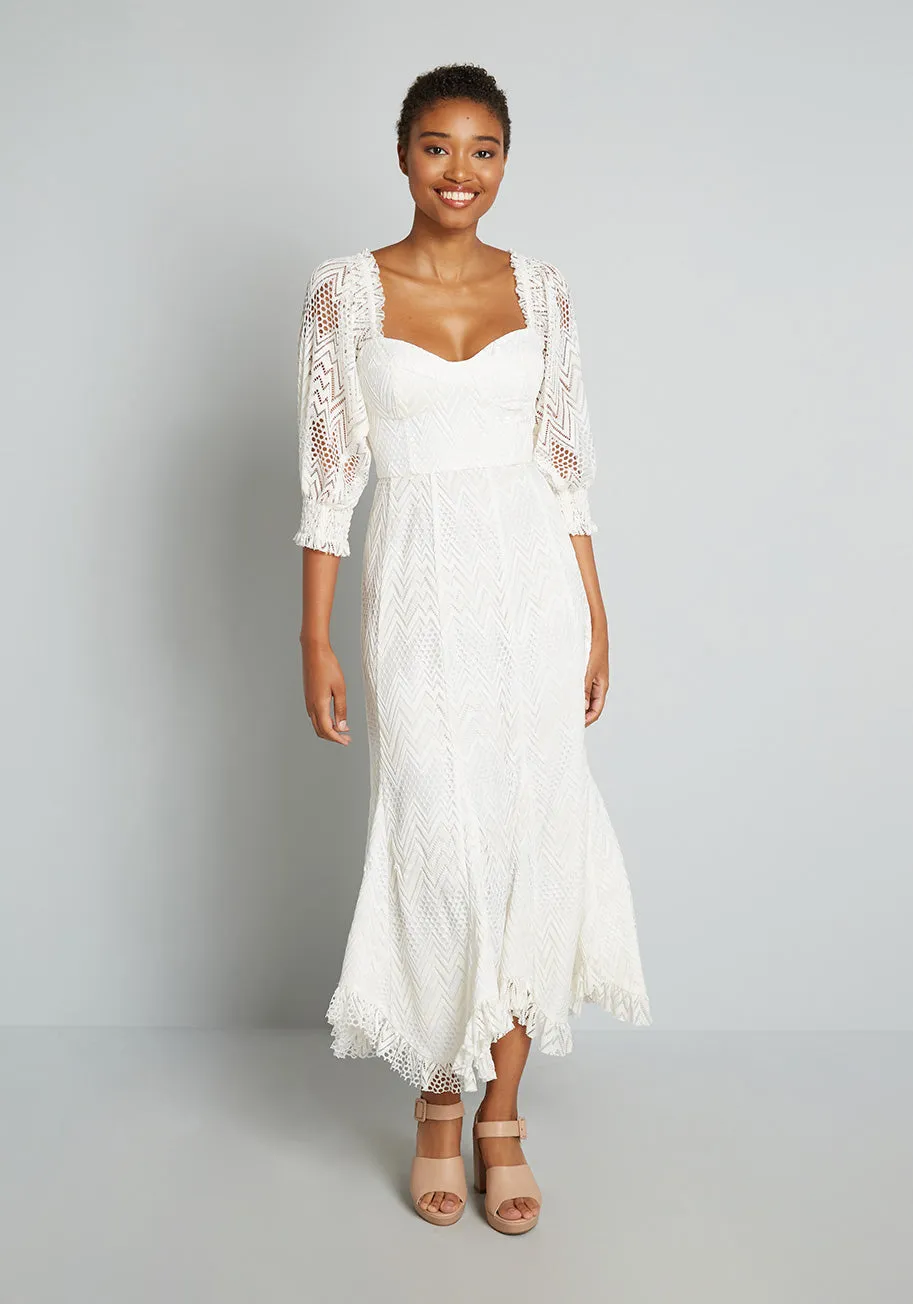 You Are a Vision Crochet Maxi Dress sold by Modcloth