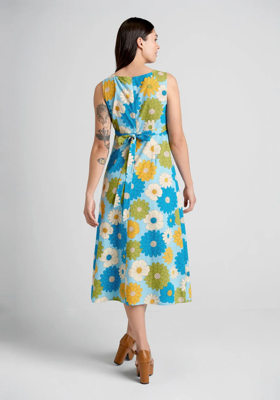 Clear Blue Sky Garden Midi Dress sold by Modcloth product image thumbnail 2