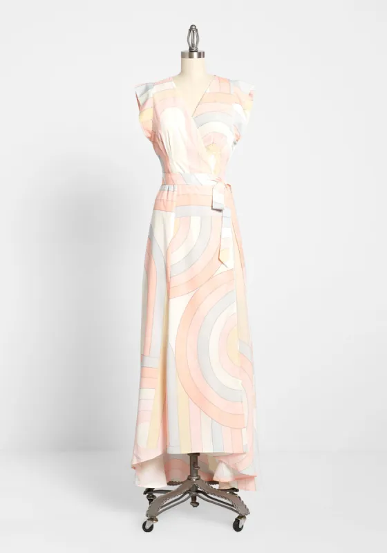 Pastel Me Everything Wrap Dress sold by Modcloth
