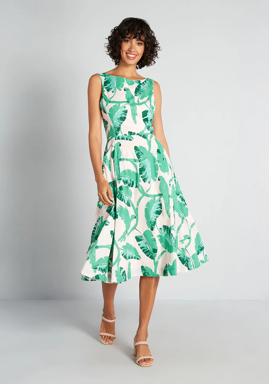 From the Treetops A-Line Dress sold by Modcloth
