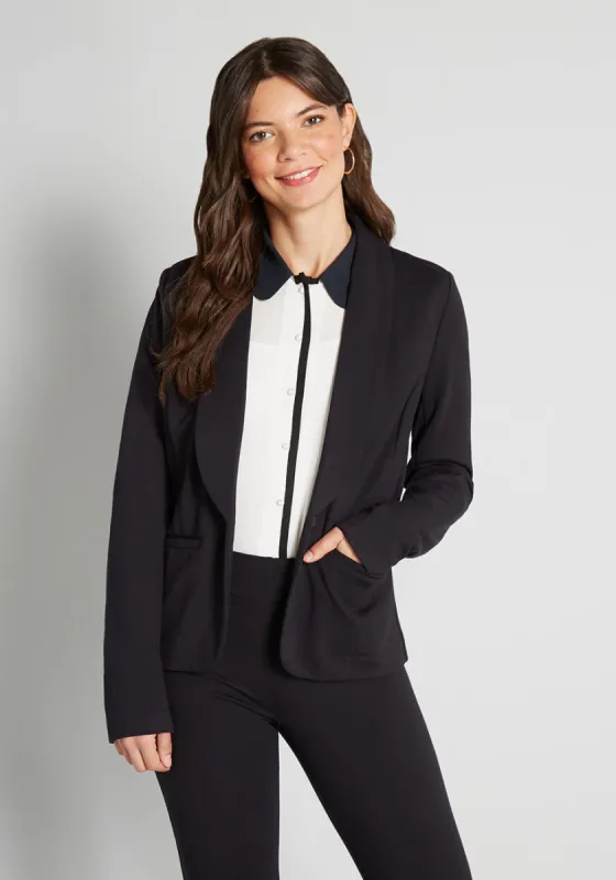 Bold Moves Blazer sold by Modcloth