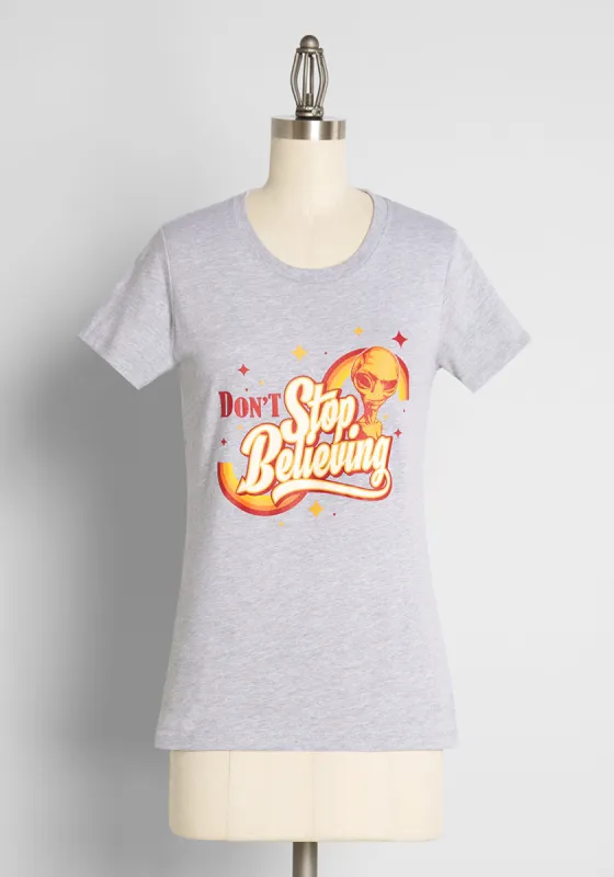 Won't Stop Believing Graphic Tee sold by Modcloth