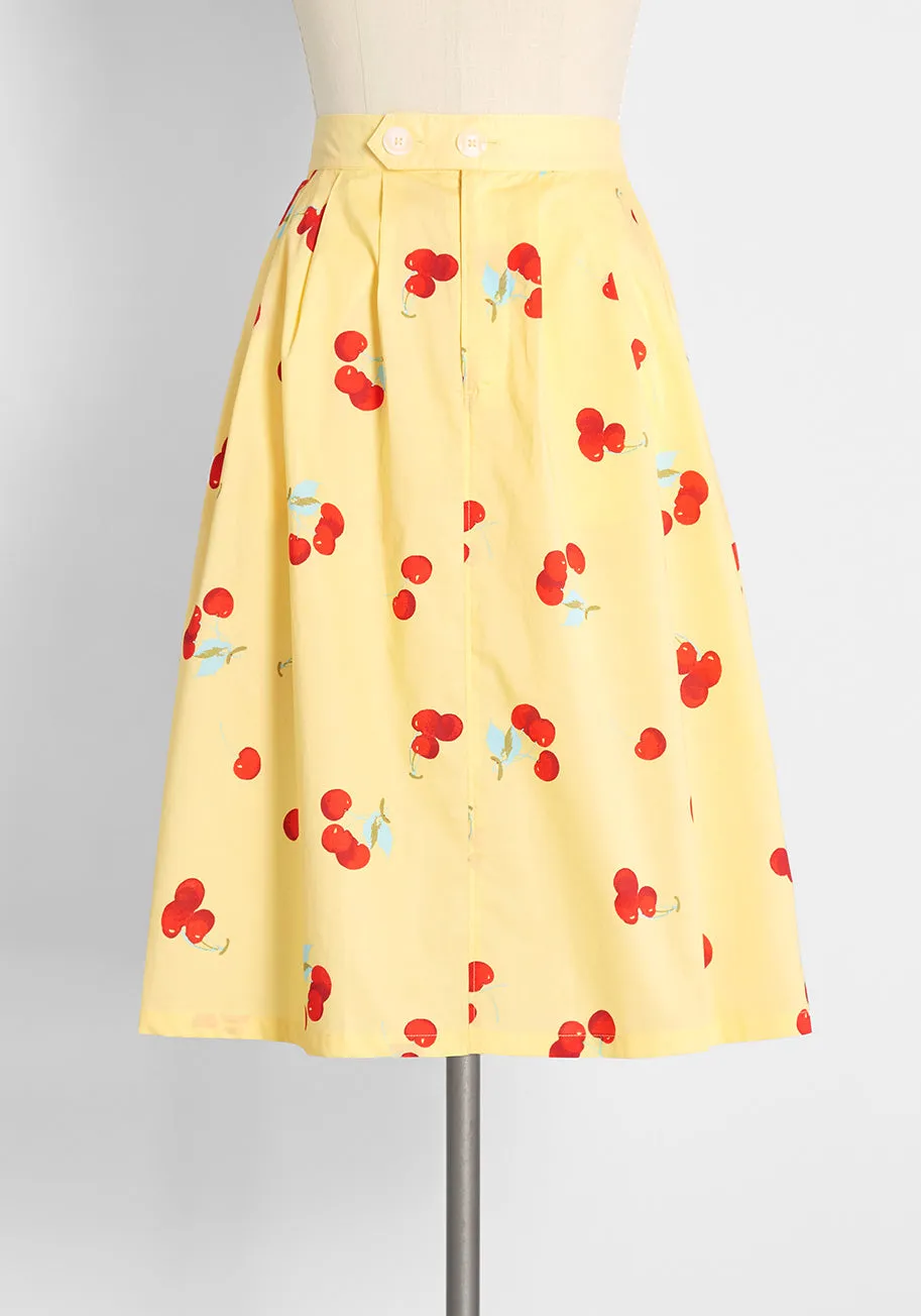 Working for the Long Weekend A-Line Skirt sold by Modcloth