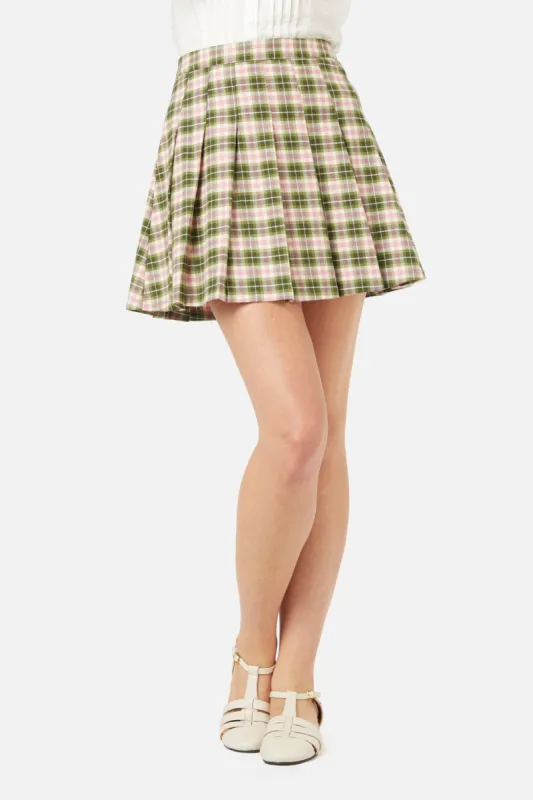 Hazel Check Skirt sold by Modcloth