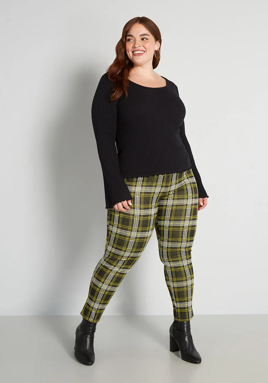 Never Plaid It So Good Leggings sold by Modcloth product image thumbnail 3