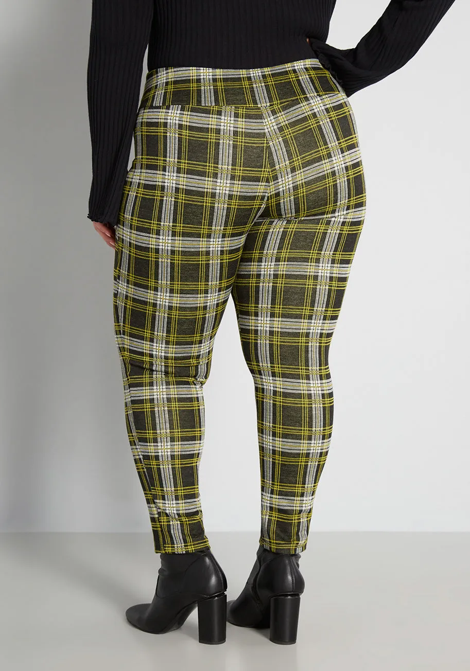 Never Plaid It So Good Leggings sold by Modcloth product image thumbnail 2
