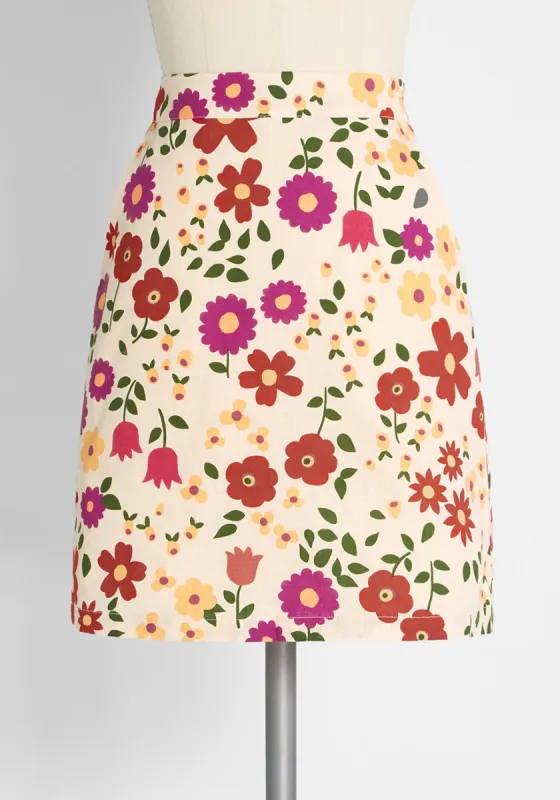 ModCloth x Princess Highway Floral Mini Skirt sold by Modcloth