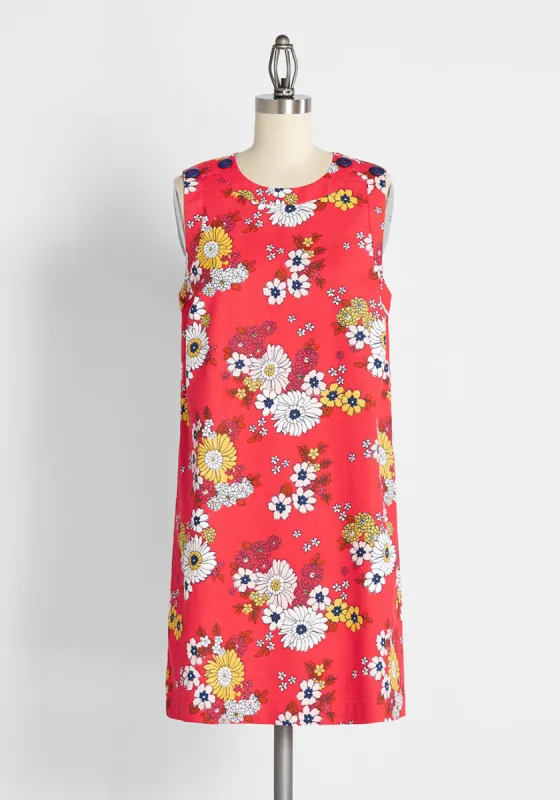 Up With the Fun Shift Dress sold by Modcloth