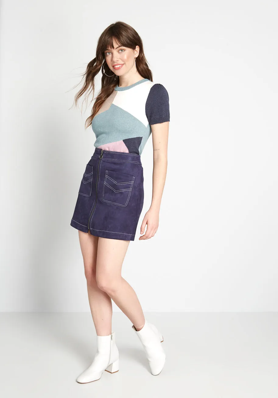 Masterful Mosaic Short Sleeve Sweater sold by Modcloth product image thumbnail 3