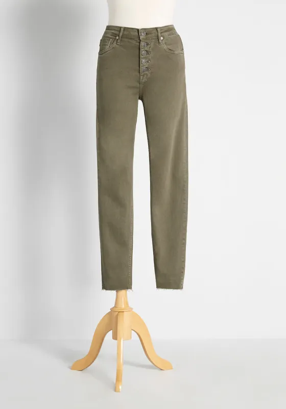 Above The Fray High Rise Skinny Jeans sold by Modcloth