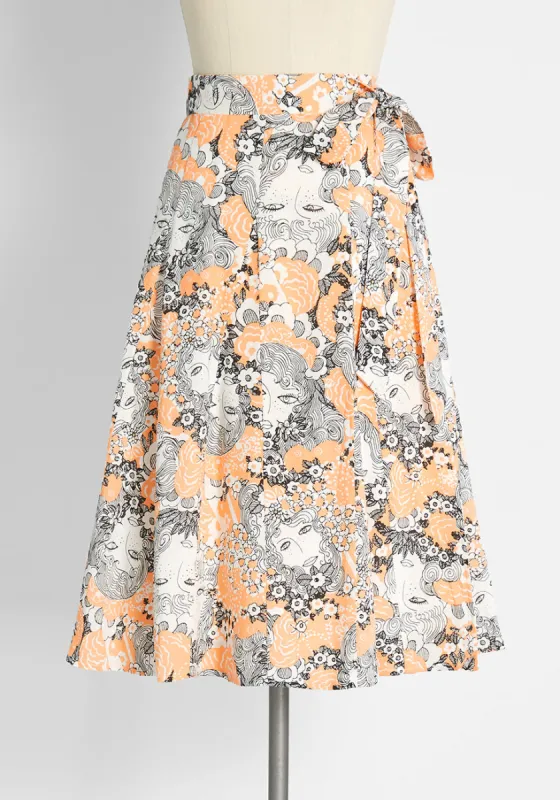 Peeking at Perfection A-Line Skirt sold by Modcloth