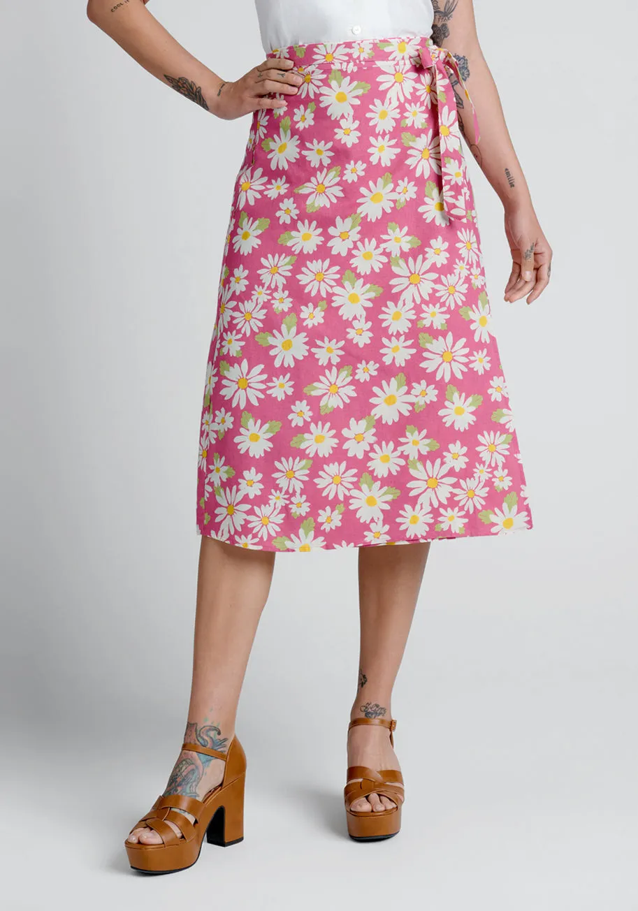 Cutesy Daisies Wrap Skirt sold by Modcloth