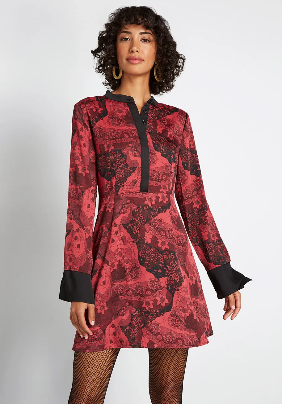 Retro Romance Long Sleeve Dress sold by Modcloth