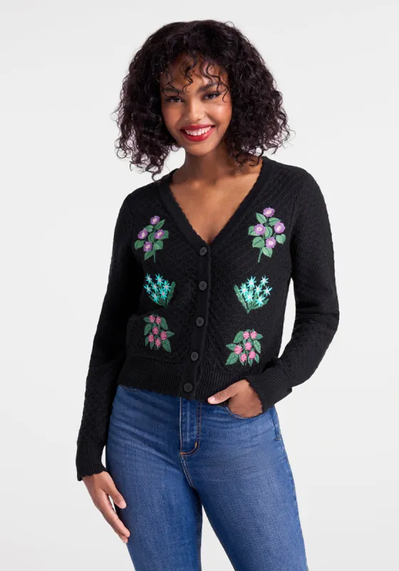 Bloom With A View Embroidered Cardigan sold by Modcloth