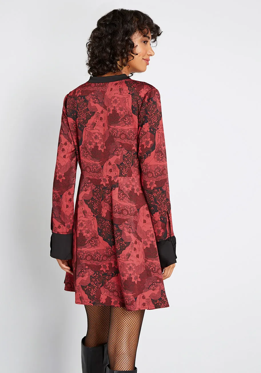 Retro Romance Long Sleeve Dress sold by Modcloth product image thumbnail 2