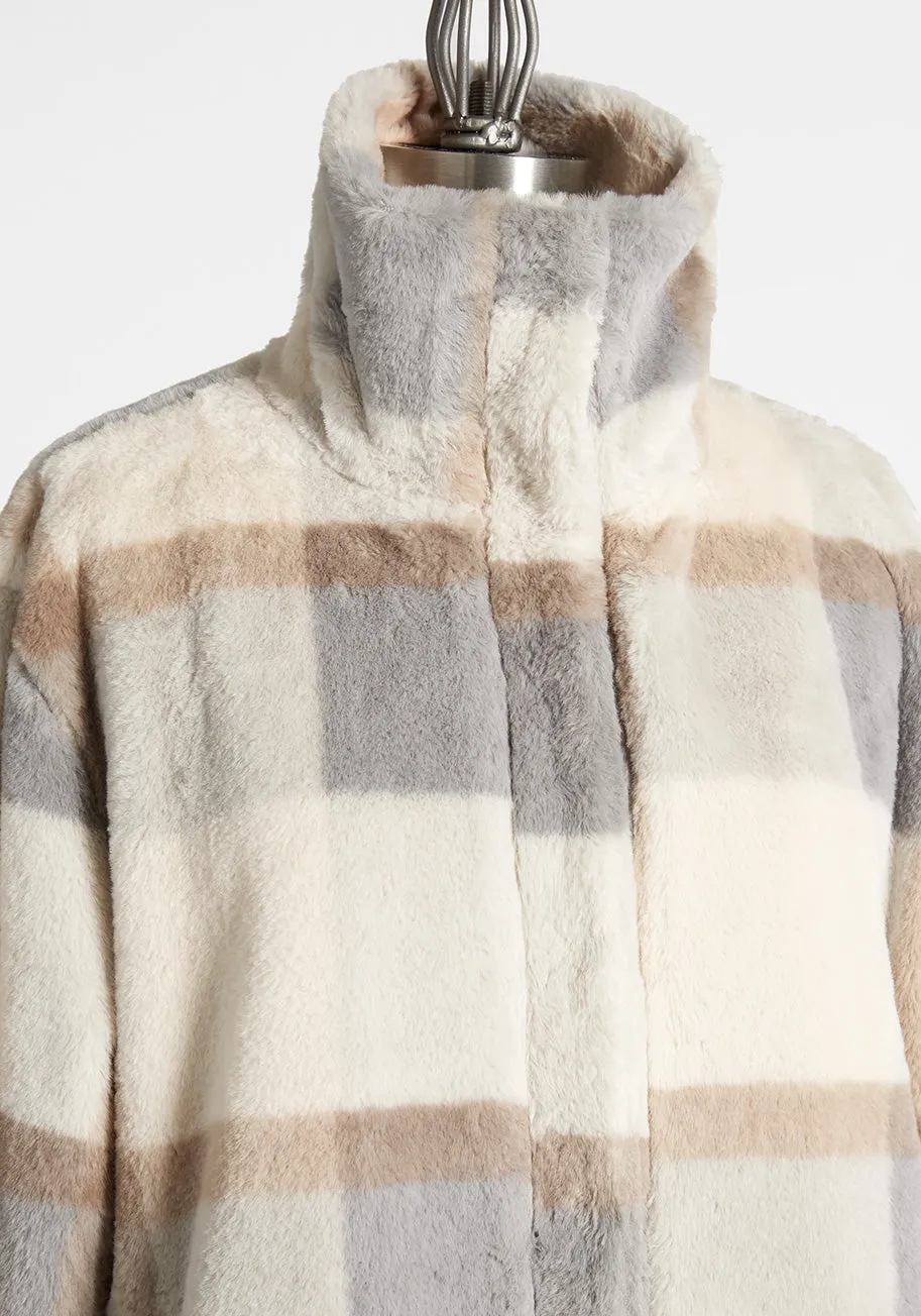 Plush and Playful Plaid Jacket sold by Modcloth product image thumbnail 3