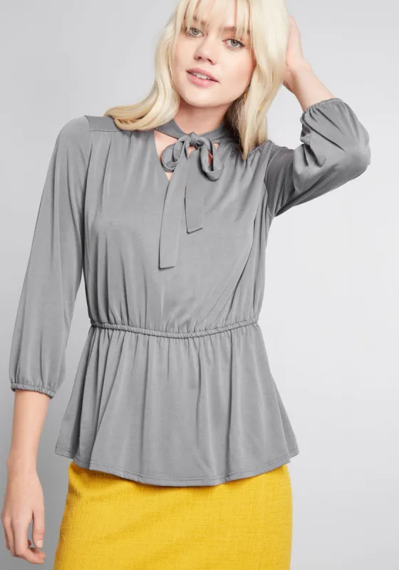 Instantly Chic Peplum Top sold by Modcloth