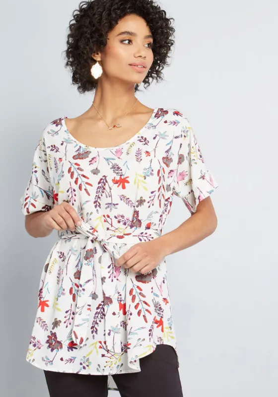 Medium Format Memory Tunic in Sprigs sold by Modcloth