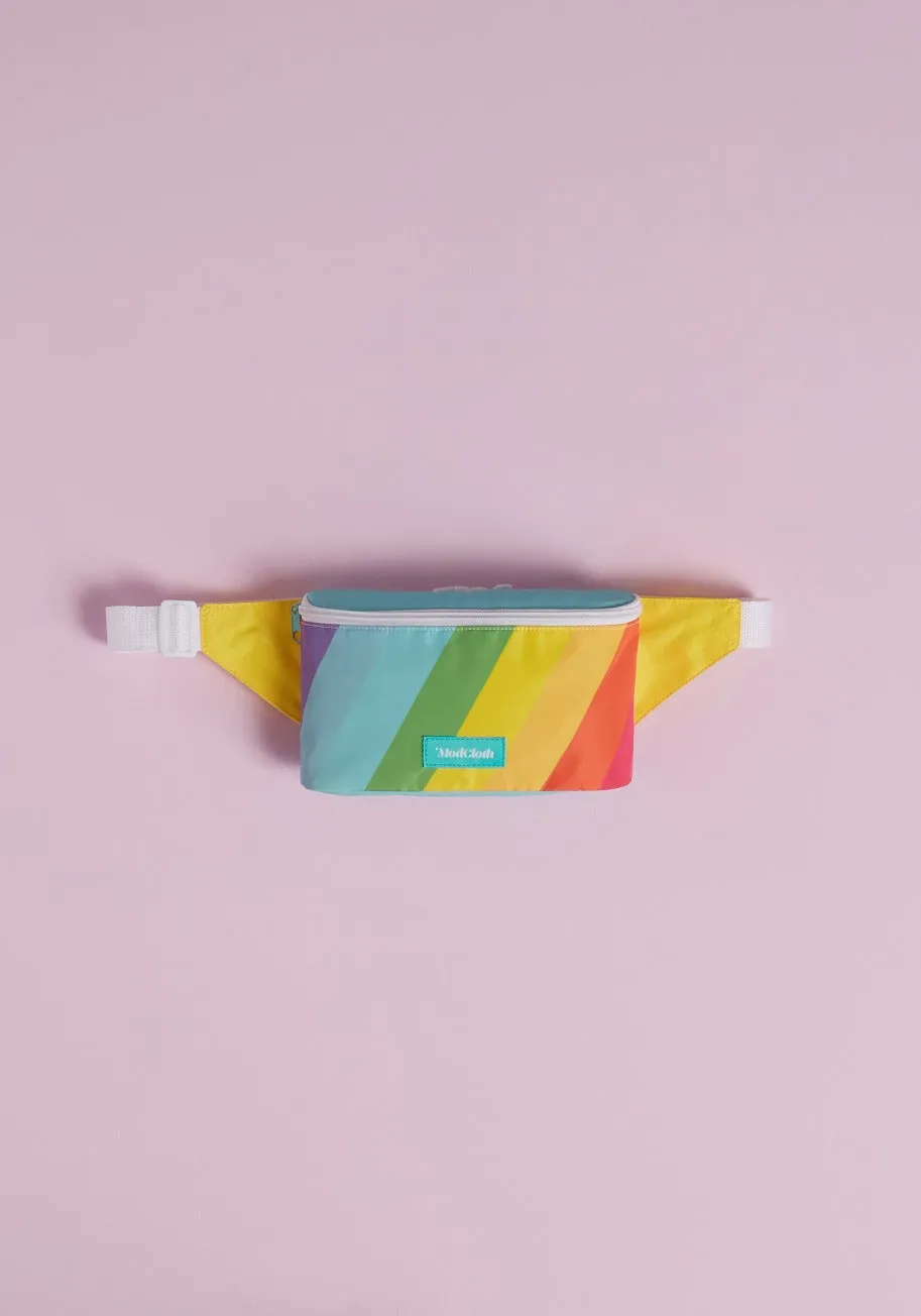 Rad Rainbow Stripe Fanny Pack (Final Sale) sold by Modcloth