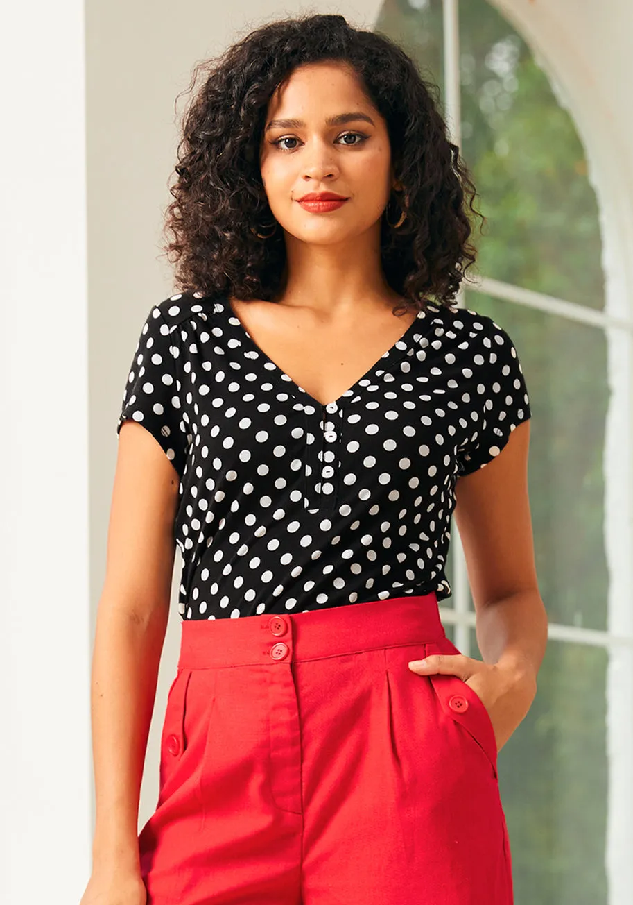 Posh Play Top sold by Modcloth