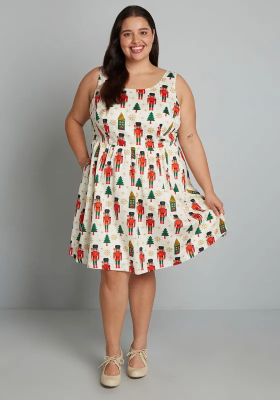 Optimistic Effect Sleeveless Dress made by Modcloth