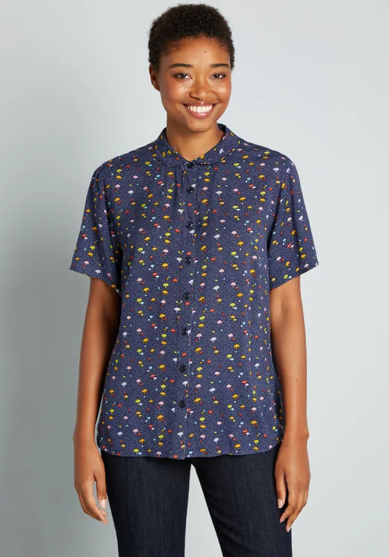 Sprouting With Ideas Button-Up Top sold by Modcloth
