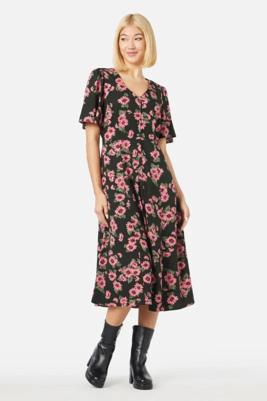 Winter Daisy Midi Dress sold by Modcloth