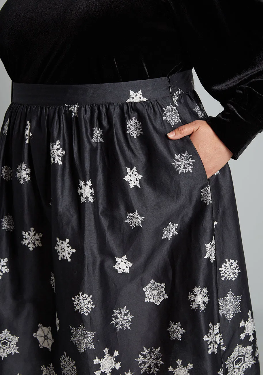 Falling For Winter A-Line Skirt sold by Modcloth product image thumbnail 4