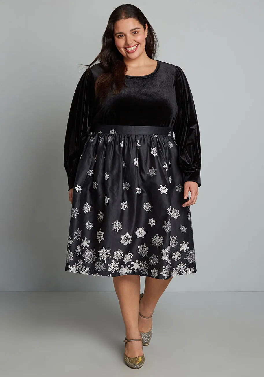 Falling For Winter A-Line Skirt sold by Modcloth product image thumbnail 3