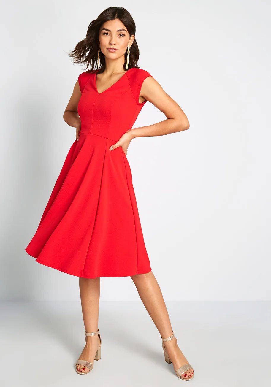 Date Night Done Right A-Line Dress sold by Modcloth