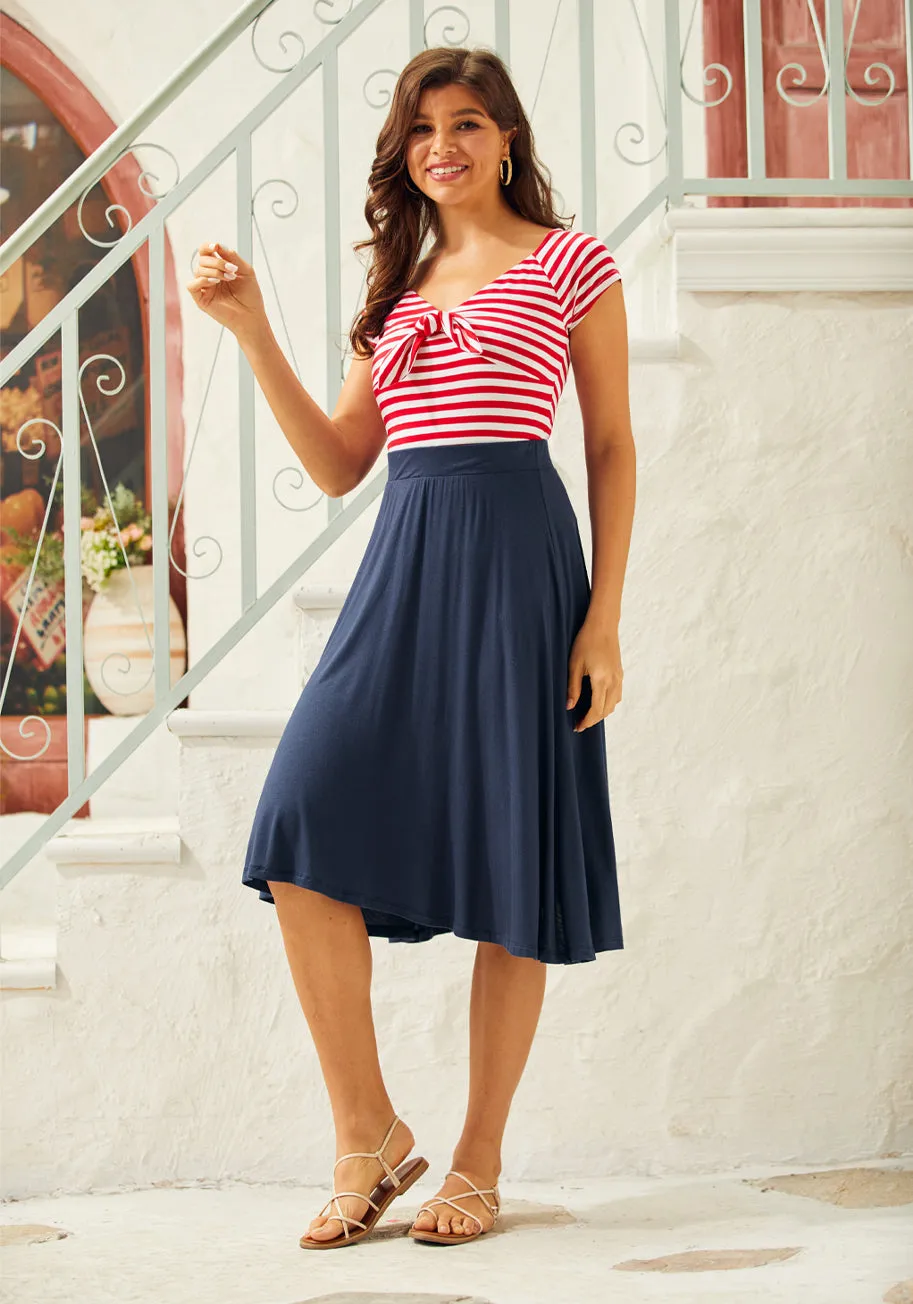 Excellence Attained Knit A-Line Skirt sold by Modcloth product image thumbnail 5